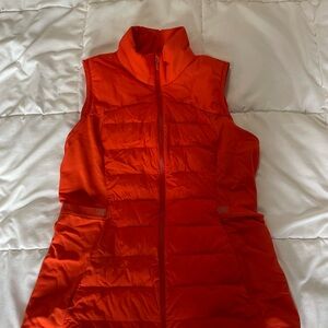 Orange Lululemon Down For It All Vest